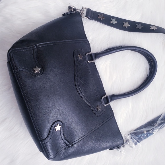 INC Vegan Leather Star Studded Tote Handbag - Picture 2 of 8